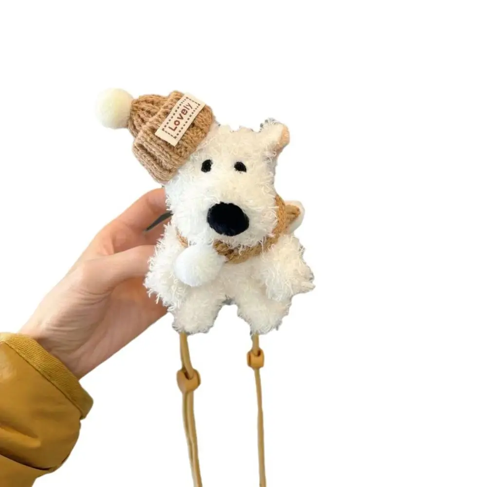 

​ ​ Мультяшный щенок ​ ​ ​ Плюшевый ремешок для телефона для куклы ​ Кукла-собака Вест-хайленд, кавайный чехол для телефона, веревка через плечо ​ Милый творческий