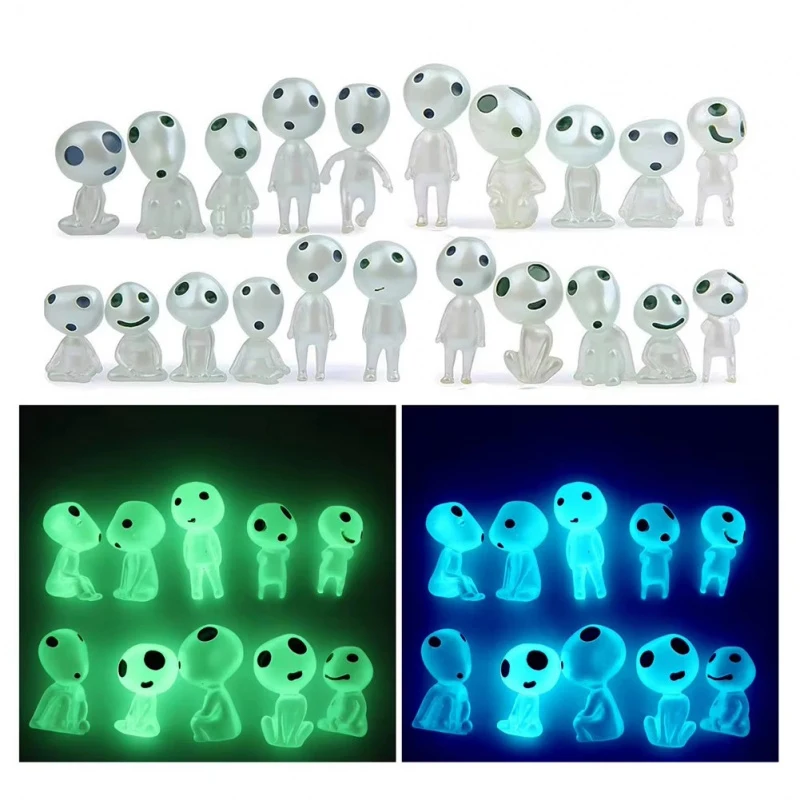 5-20pcs Miniature Landscape Decoration Glow in the Dark Princess Shaped Home Decoration Garden Decoration Glow in the Dark