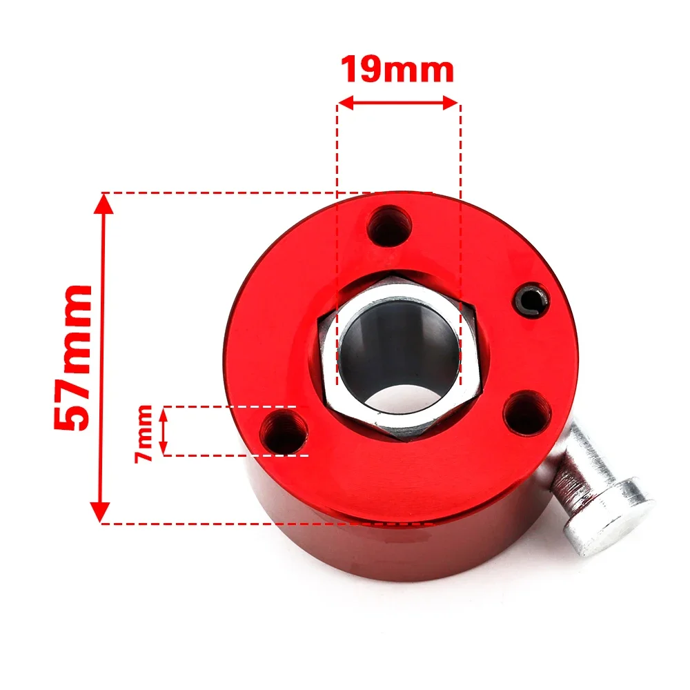 

3/4inch Shaft or 360 Pull Ring Universal Aluminum Steering Wheel Quick Release Disconnect Hub for Most Car YC101451-52
