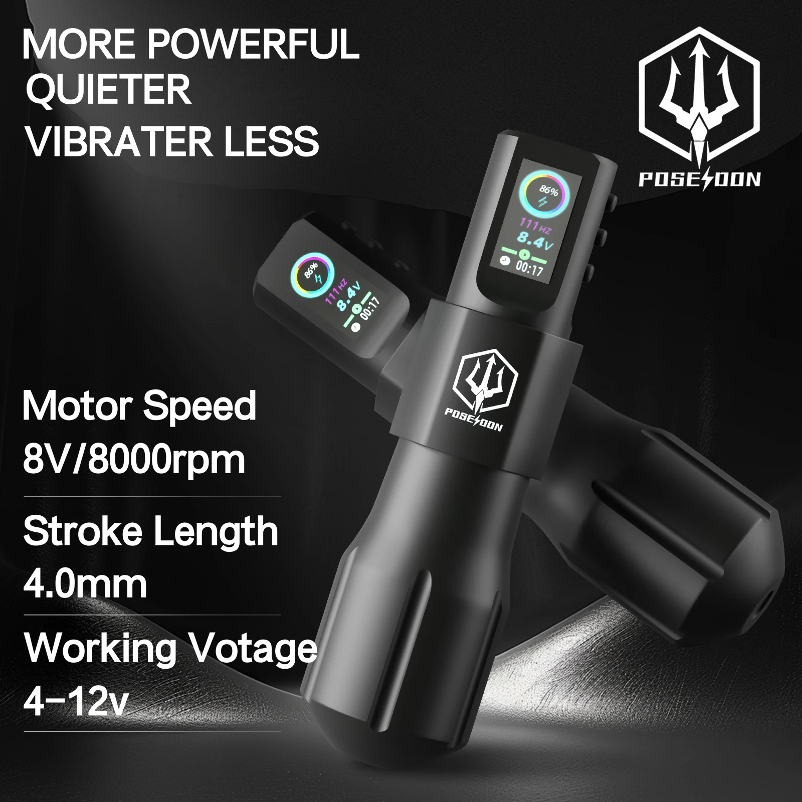 POSEIDON HM127 Tattoo Machine High Quality Wireless Tattoo Pen