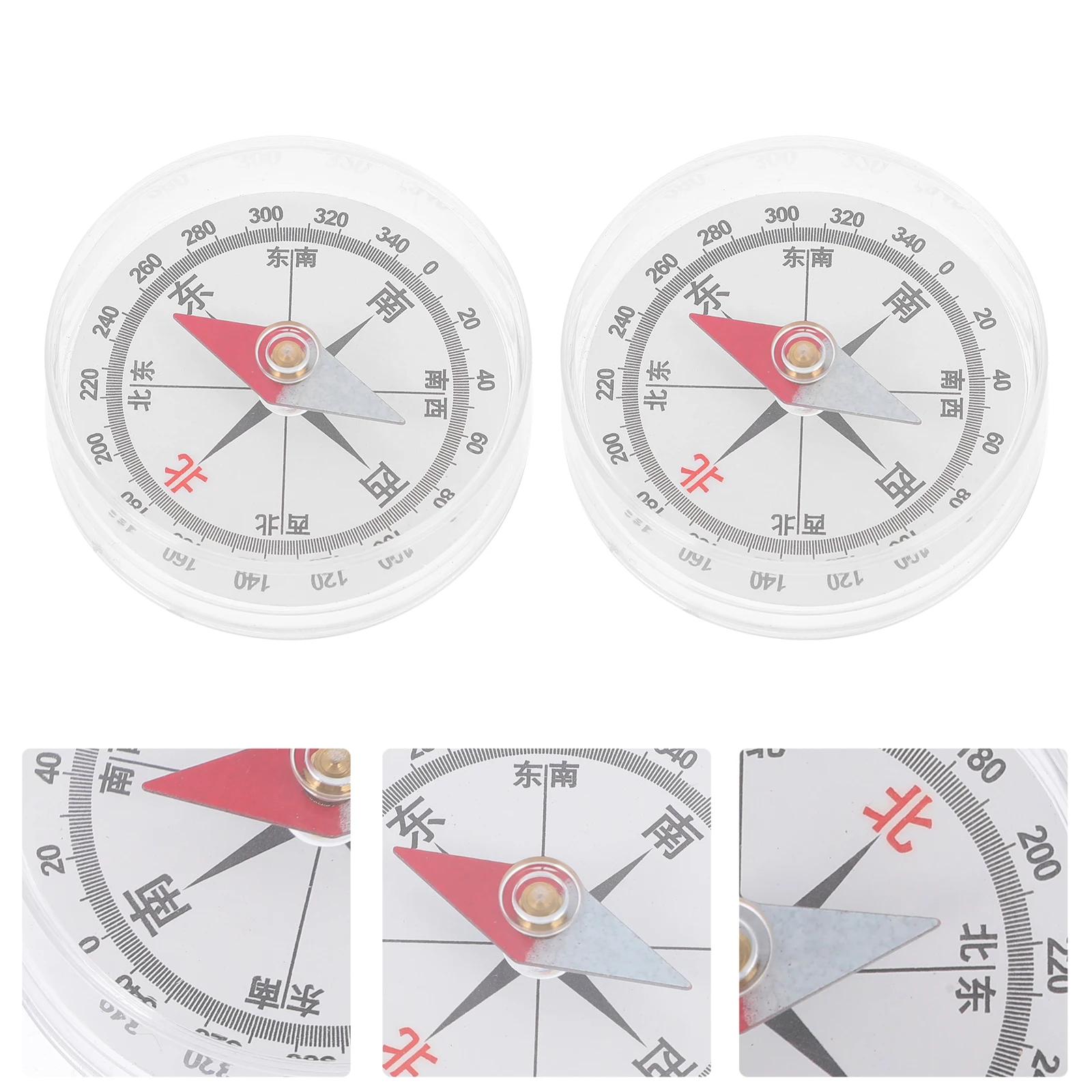 

5pcs Mini Compass for Kids Hiking Navigation Waterproof Pointer Survival Outdoor Emergency Durable Hard