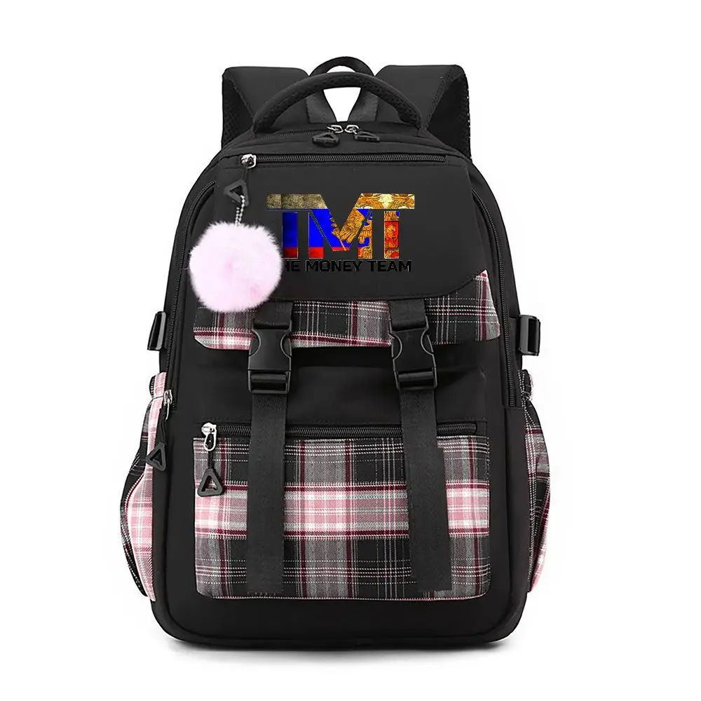 

TMT The Money Team Print Backpack, Casual Travel Rucksack, Adjustable Straps, Lightweight College Backpack