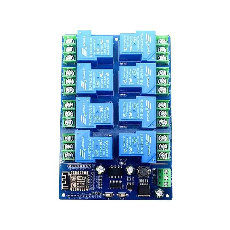 Imagem -06 - Módulo de Alimentação Esp8266 Placa de Desenvolvimento Esp12f Wifi Canais Módulo de Relé 30a dc 728 5v