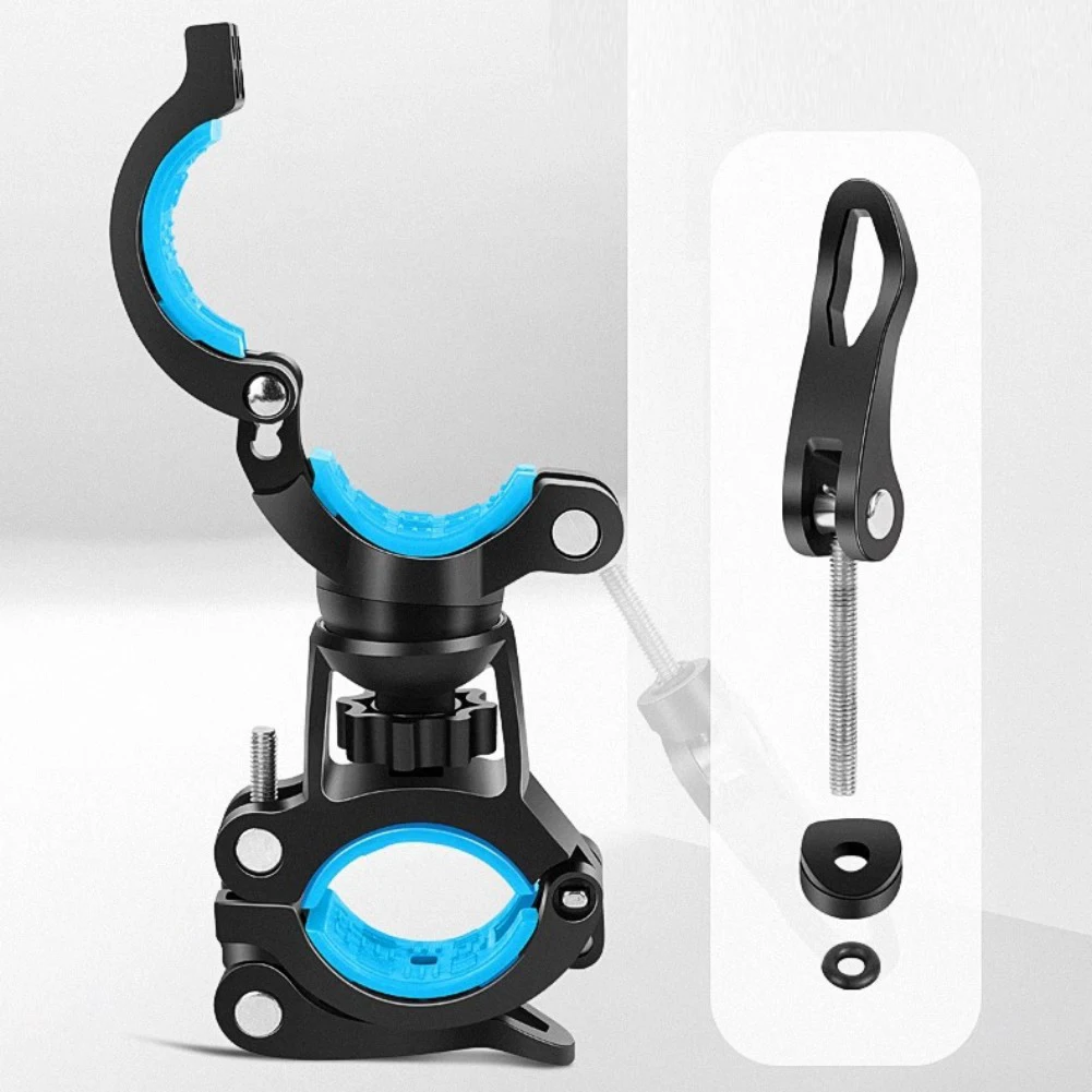Держатель велосипедного фонарика, крепление из инженерного пластика, быстросъемный вращающийся на 360 градусов кронштейн для велосипедных фонарей, аксессуары для велоспорта