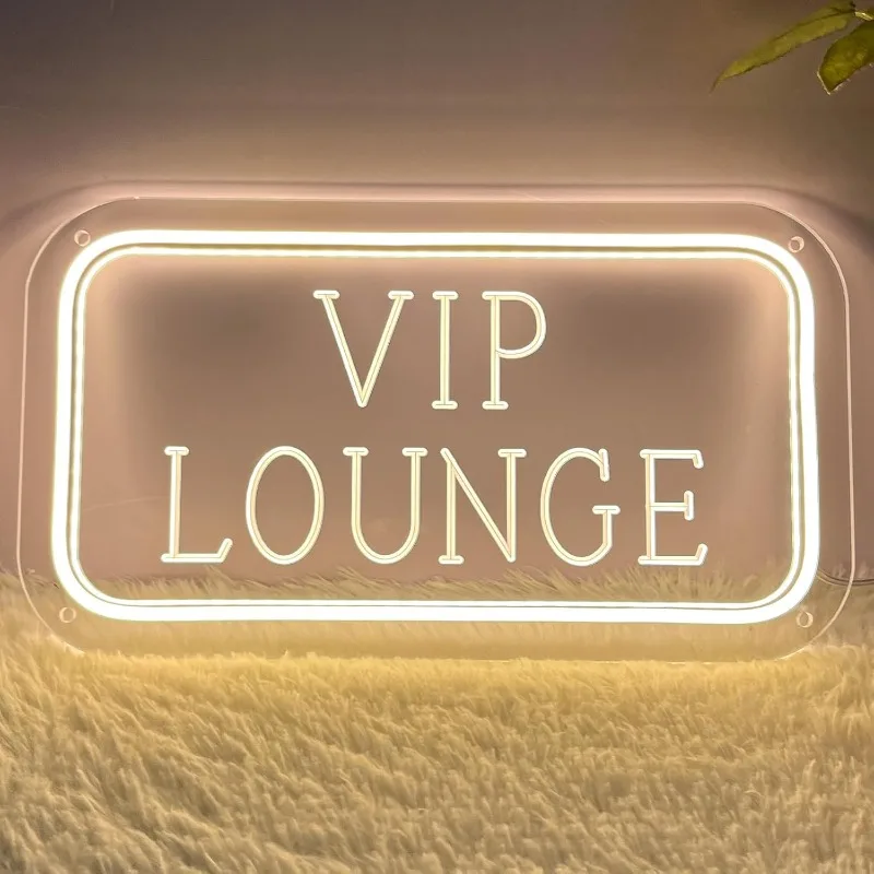 

Неоновая вывеска Vip Lounge с регулируемой яркостью, светодиодные неоновые вывески, настенный декор для аэропорта, отеля, бара, клуба, лаунж-зоны, светильник для бизнес-центров, VIP-зон, магазинов