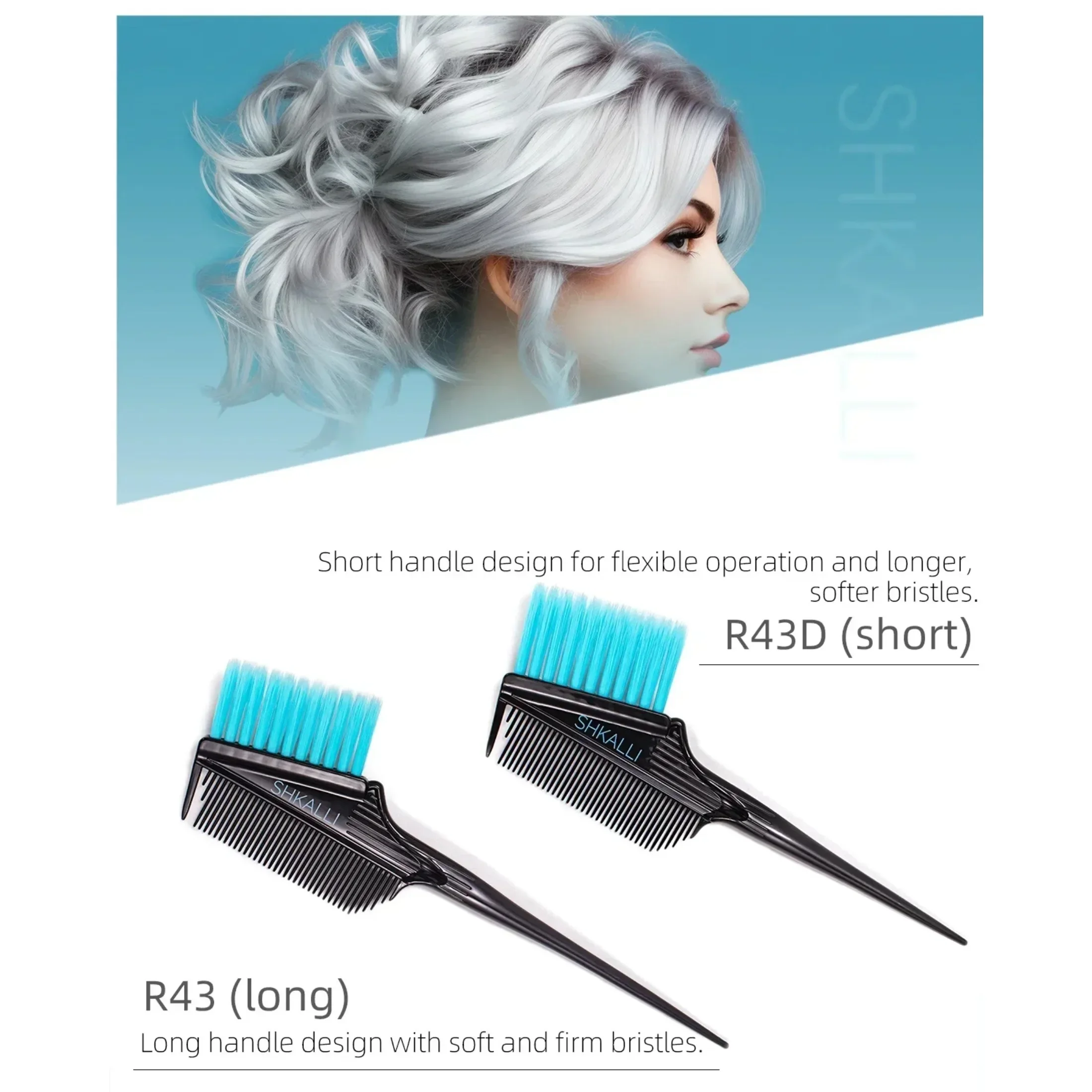 Hair Coloring Brushes Plates Dye Cream Brushes Dye Hair Brushes Combs Professional Hairdressing Tools for Home Barber Shop