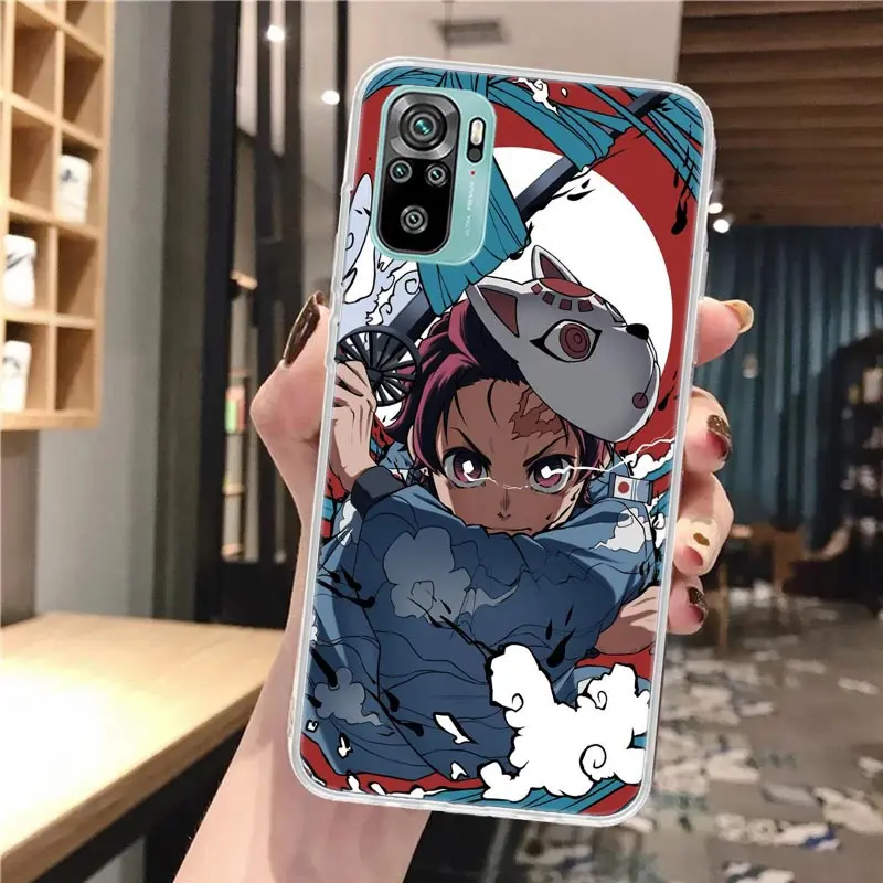 Demon Slayer Tanjiro Silicon Phone Case For Xiaomi Redmi 12 12C 10 10A 10C 9 9A 9C 9T 8 8A 7 7A 6 6A K70 K60 K20 K40 Pro S2 K30