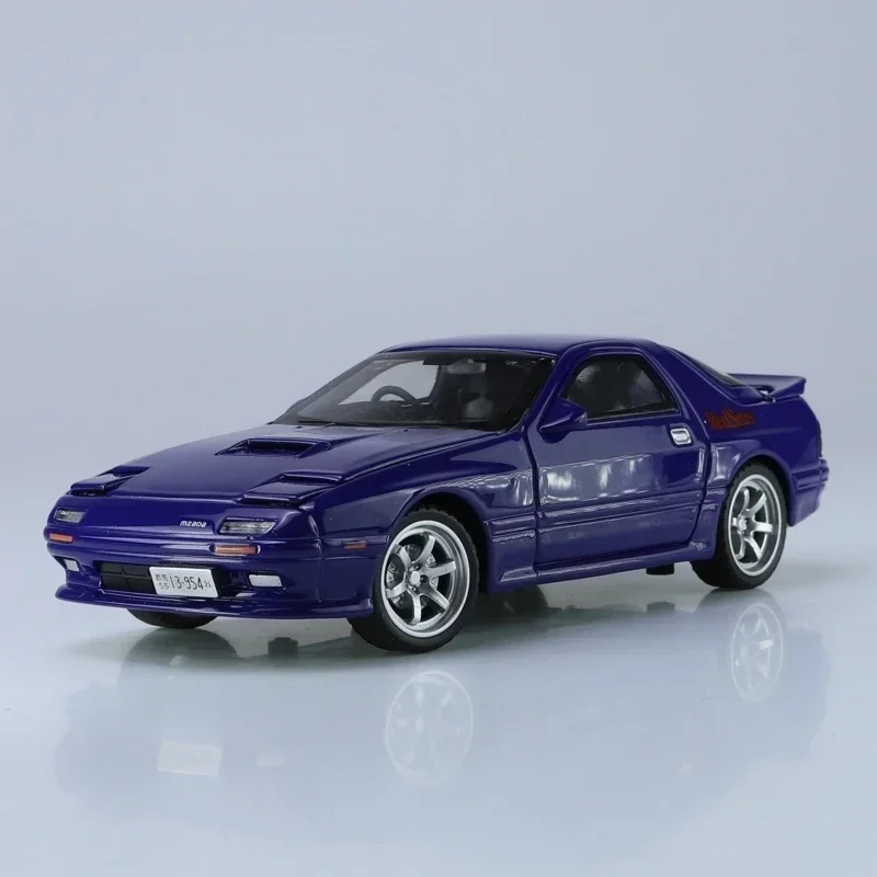 1:32 Mazda RX7 RX-7 FC INITIAL D Supercar Alloy Die Cast Toy Car Model Sound and Light Children\'s Toy Collectibles Birthday gift