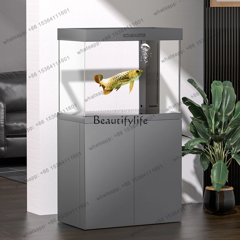 X4 Small and Medium-Sized Fish Tank Living Room Office Change Water Household Ultra-White Glass Bottom Filter