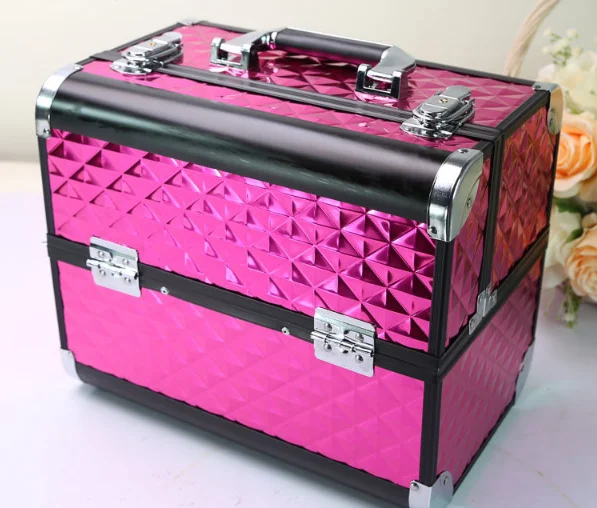 Women Makeup Case Cosmetic Case Organizer Box Travel Makeup Box Women Aluminum Cosmetic Suitcase Cosmetic Bag Women Makeup Bag