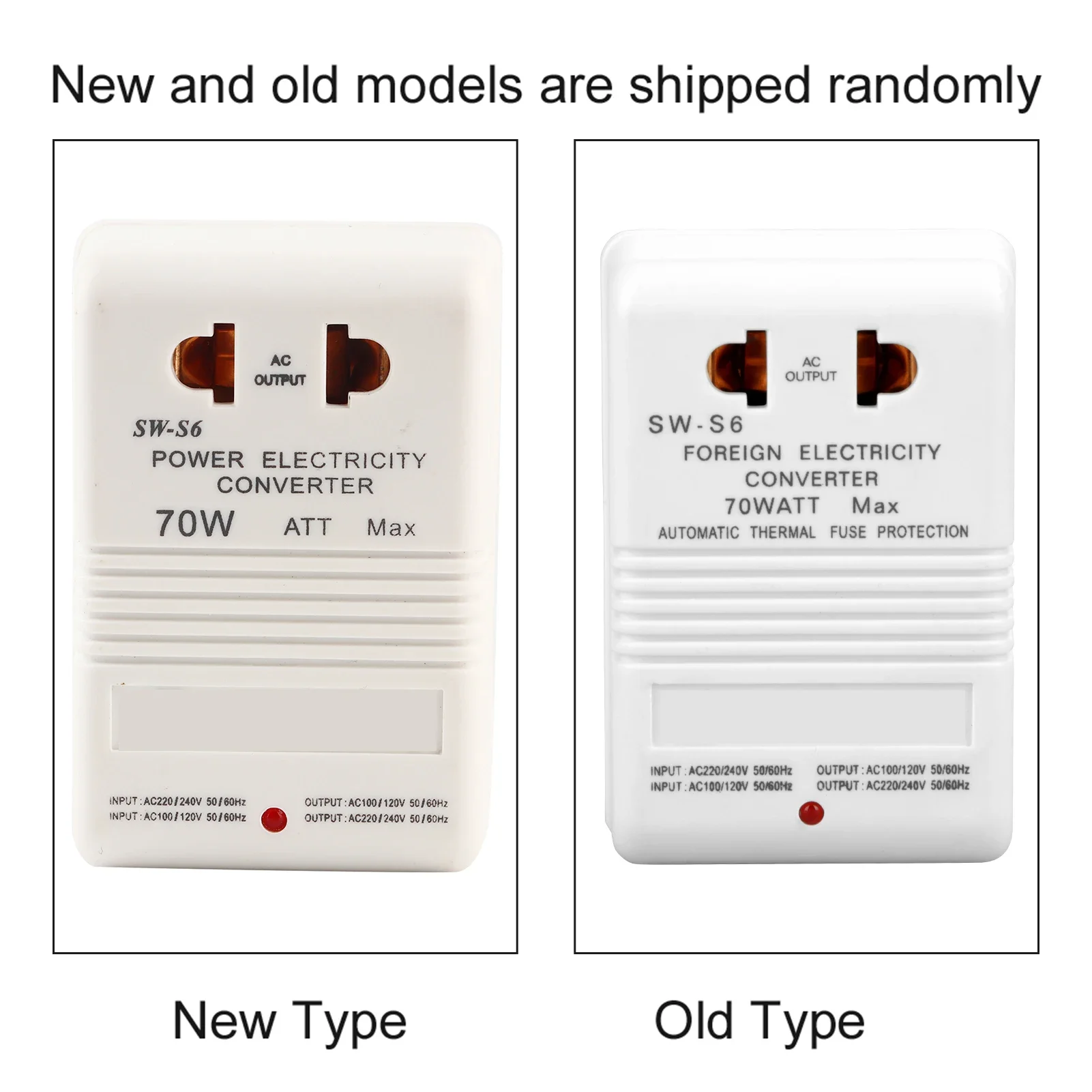 Power Converter Voltage Converter 70W 110V/120V to 220V/240V StepUp&amp Down Voltage Converter Transformer (CN Standard Plug) view 6