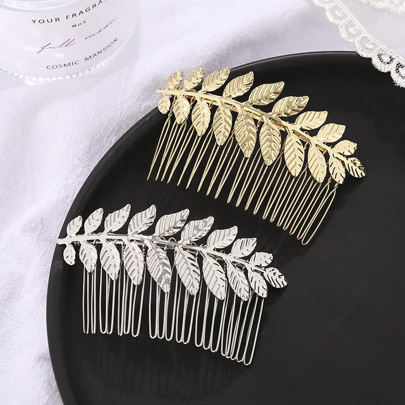 Women Hair Side Combs Straight Teeth Hair Hairpin Hair Comb Hair Side Clip Bridal Wedding Veil Comb Headwear Korean Styling Tool