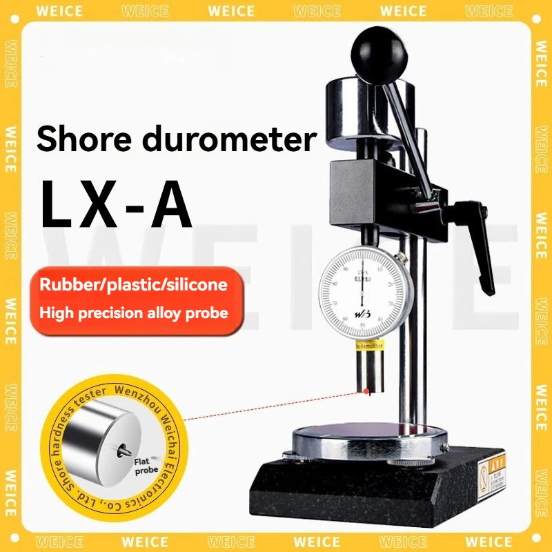 WeiDu Shore A Type Durometer, Portable LX-A Hardness Tester for Rubber Foam Sponge, Silicone Leather Industrial Quality Control