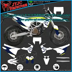 Graphic Kit for  2015 2016 2017 2018 2019 2020  701 SUPERMOTO ENDURO Motorcycle Decal Stickers