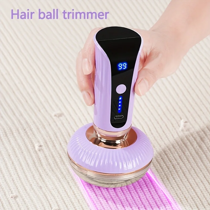 1Pc Rechargeable Upright Fabric Trimmer with 6 Blades Hairball Trimmer Removes Hairballs from Clothes, Furniture, Sofas, Blankets