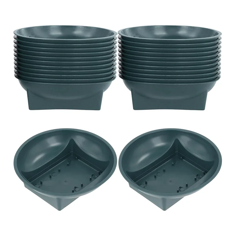 HRBAJ-أطباق زهور الزفاف للعطلات 24 قطعة من مستلزمات الزهور الخضراء لترتيبات الطازجة للزهور