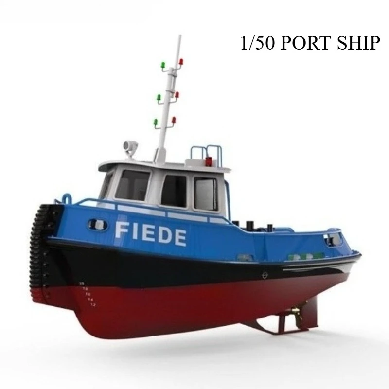 Модель радиоуправляемой лодки 1/50 FIEDE Port Work Ship RC Model KIT Версия Моделирование Промышленный корабль Сборный комплект Игрушка для сборки для взрослых
