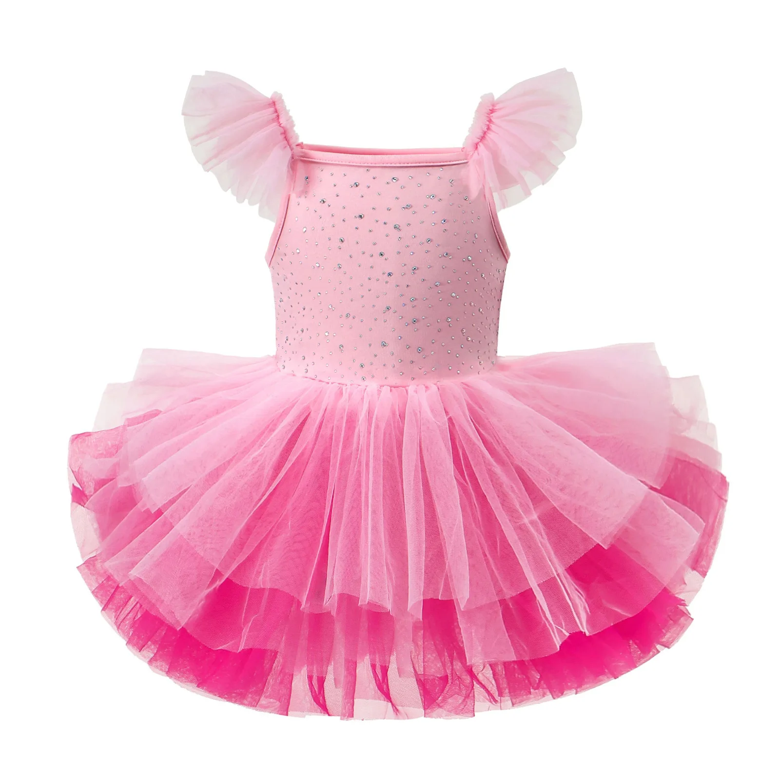 New Girl Ballet TuTu Dress 2-8 Ys Fashion Professional Kids Dancing Party Dress Performance Costume Princess Wedding Dress L525