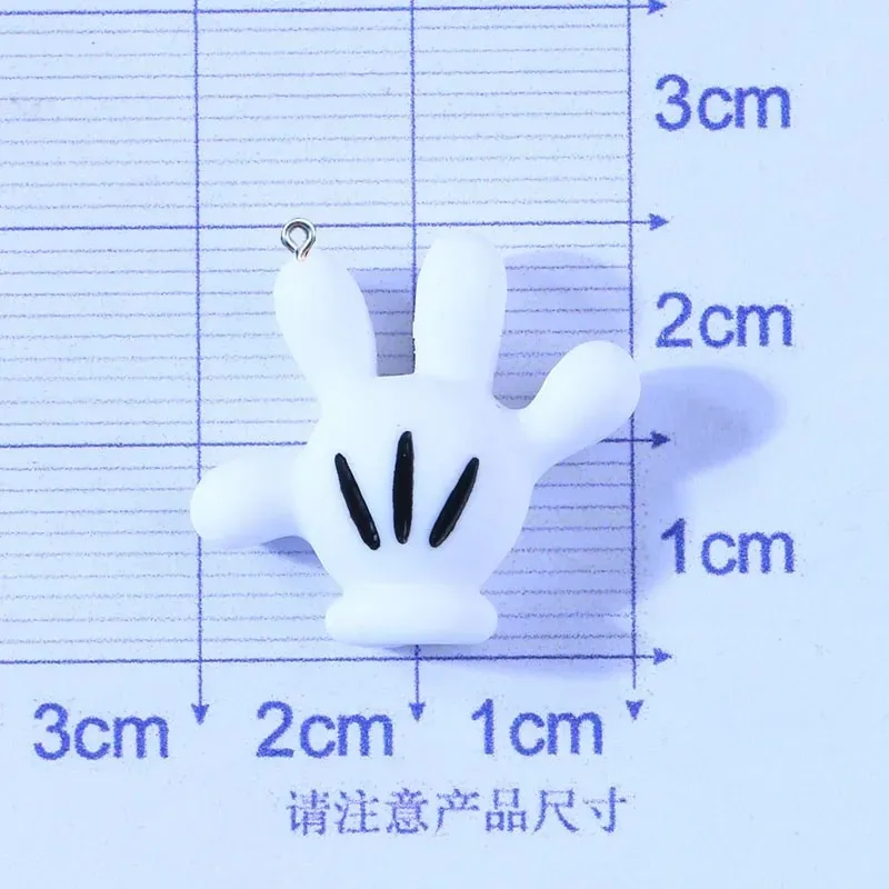 10 Stück Kawaii Cartoon-Maus-Schleifen-Anhänger aus Harz, DIY-Zubehör für Halsketten, Ohrringe, Armbänder und Schmuckherstellung – Detail 6