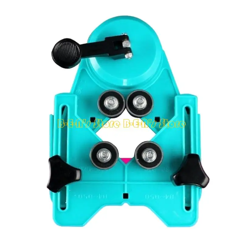 Y1AD Kitchen Shelf Installation Tile Drilling Guide Tool with Adjustable Frame and Roller Support for Wall Tile Hole Opening
