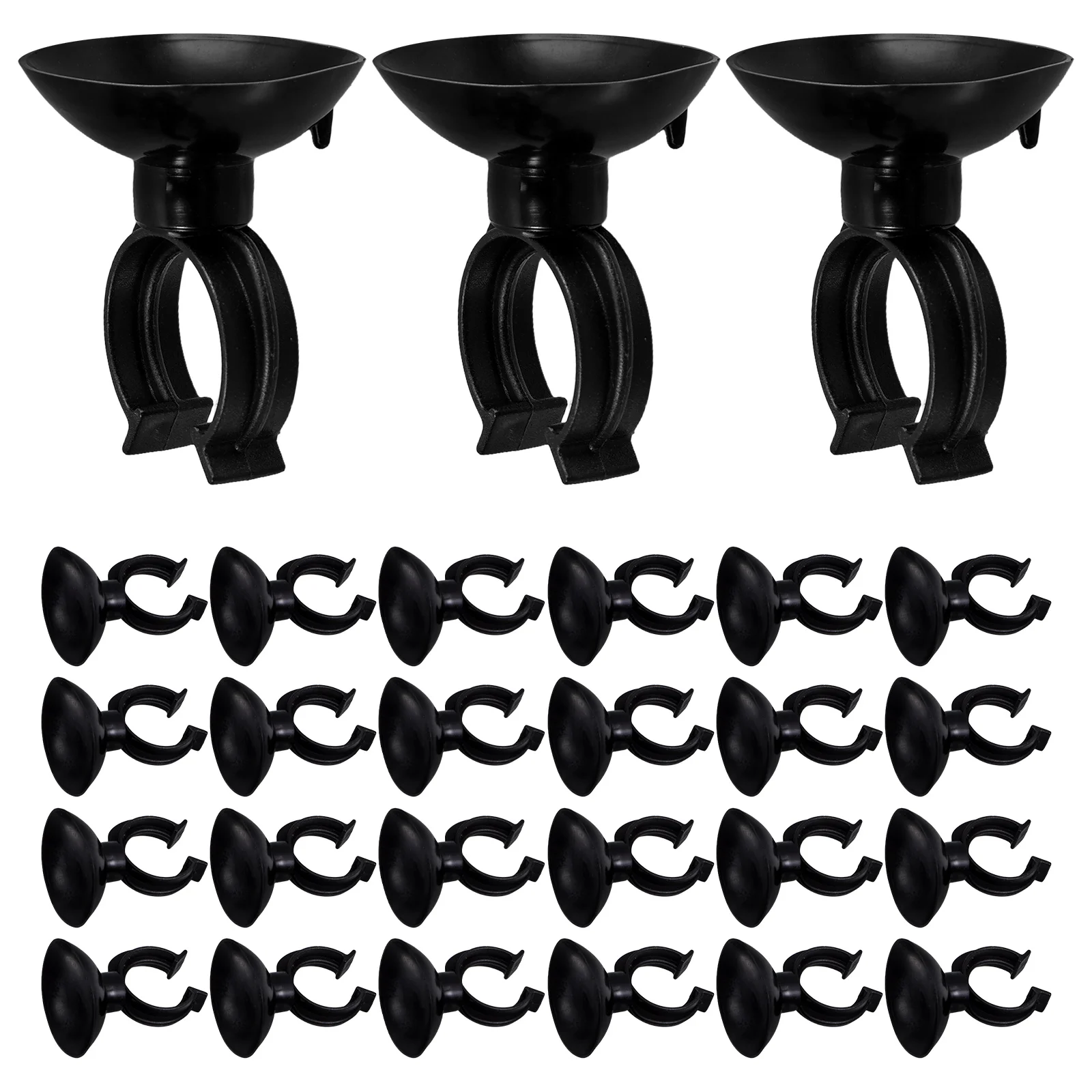 

28Pcs Suction Cup Aquarium Heater Clips Fish Tank Heating Rod Holder Reliable Fixing Clamp Aquarium Hose Holder