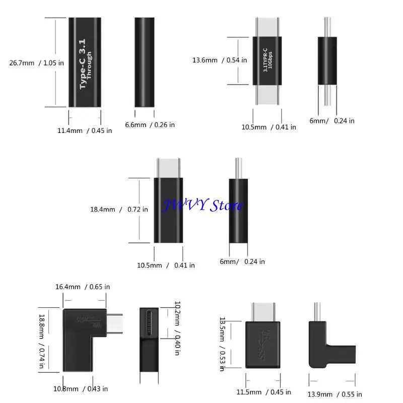 573A USB3.1タイプCメスからオスから男性コンバーターのリンクと長時間の使用のためのデバイスの高速