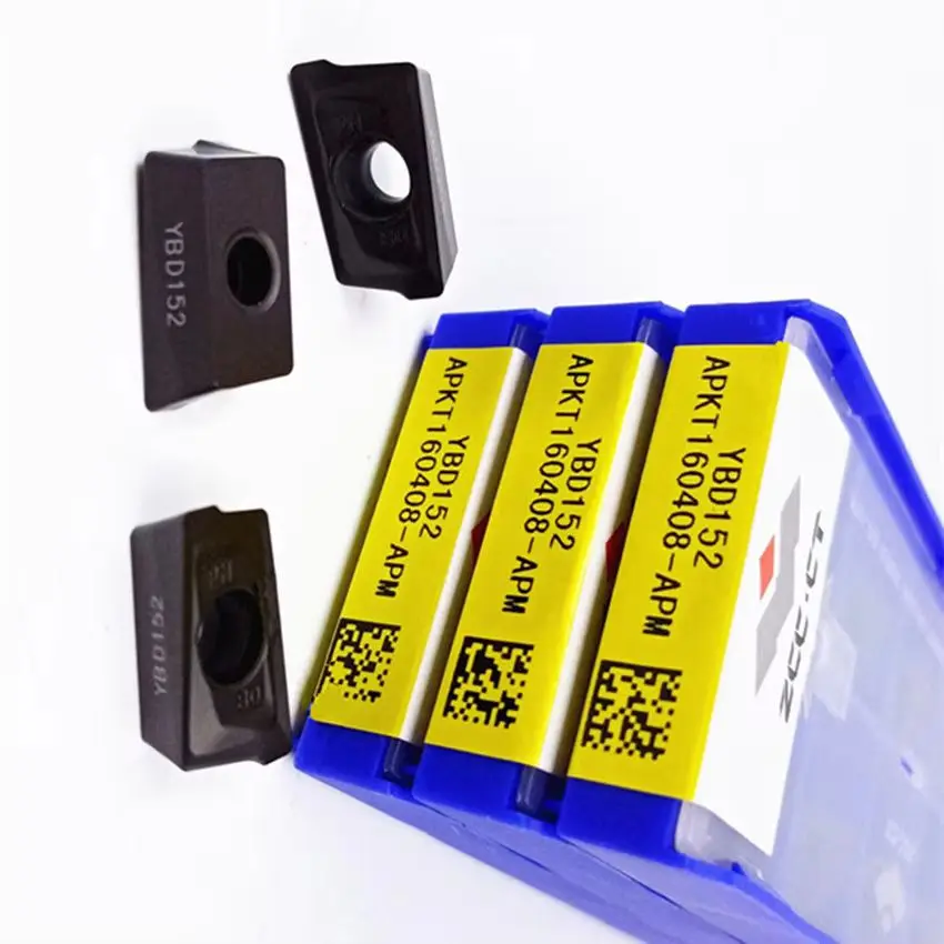 

ZCC.CT APKT160408-APM YBD152/APKT160424-APM YBD152/APKT160408-APM YBD252 APKT160408 APKT160424 Твердосплавные пластины с ЧПУ, фрезерные инструменты
