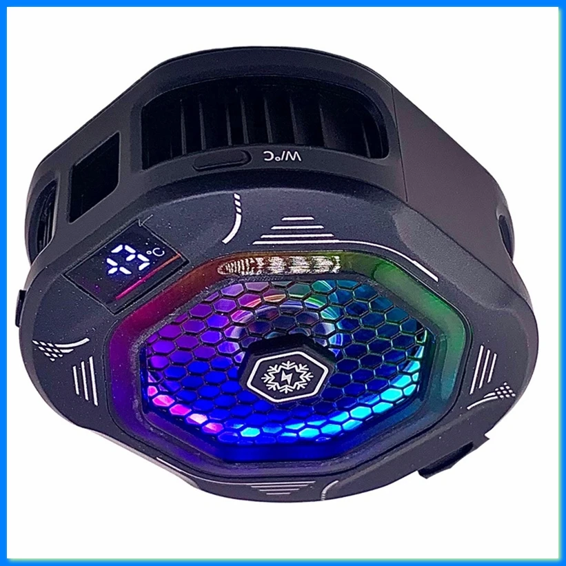 TH12 24W Semiconductor Phone Cooler Magnetic Ice Cooling Strong Chill Clip-on Gaming Cooler Temperature Control B-DTD2
