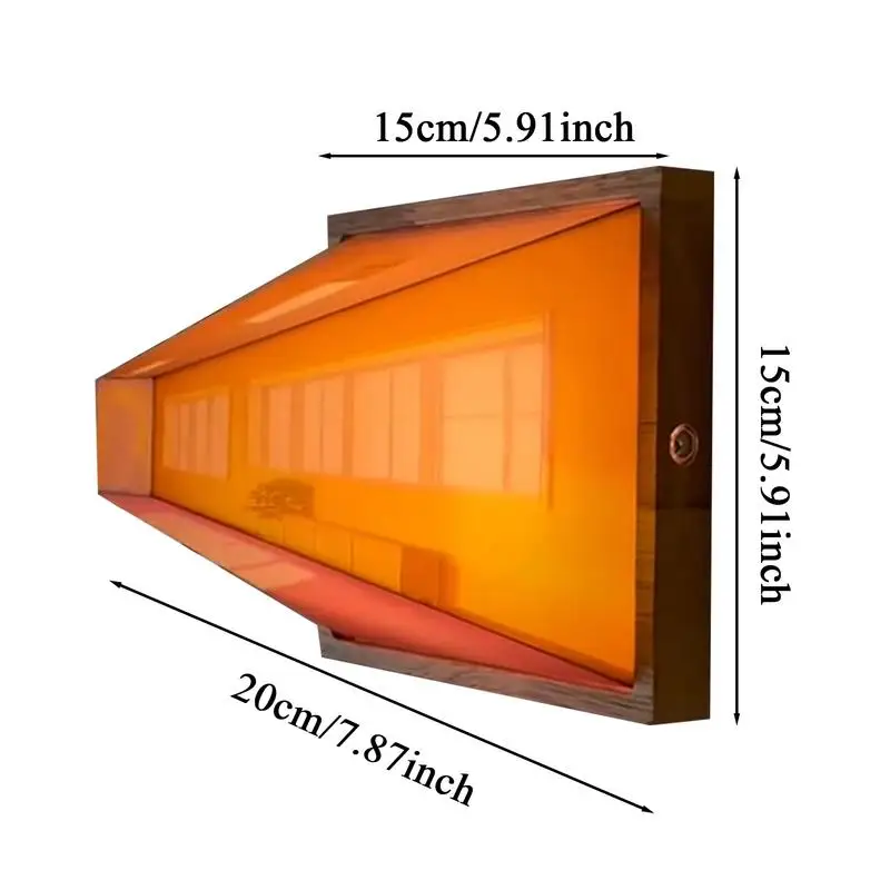 3D Illusion Lamp Decorative Lights 3D Night Light Ambient Lighting Bedside Lamp Desk Lamp Adjustable Wall Lights Bedroom