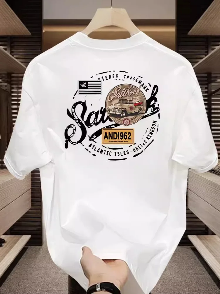 

GIOIOMenTT shirt，2025New Cotton Casual Short-Sleeved Pullover，Fashionable Versatile Base Shirt，Top