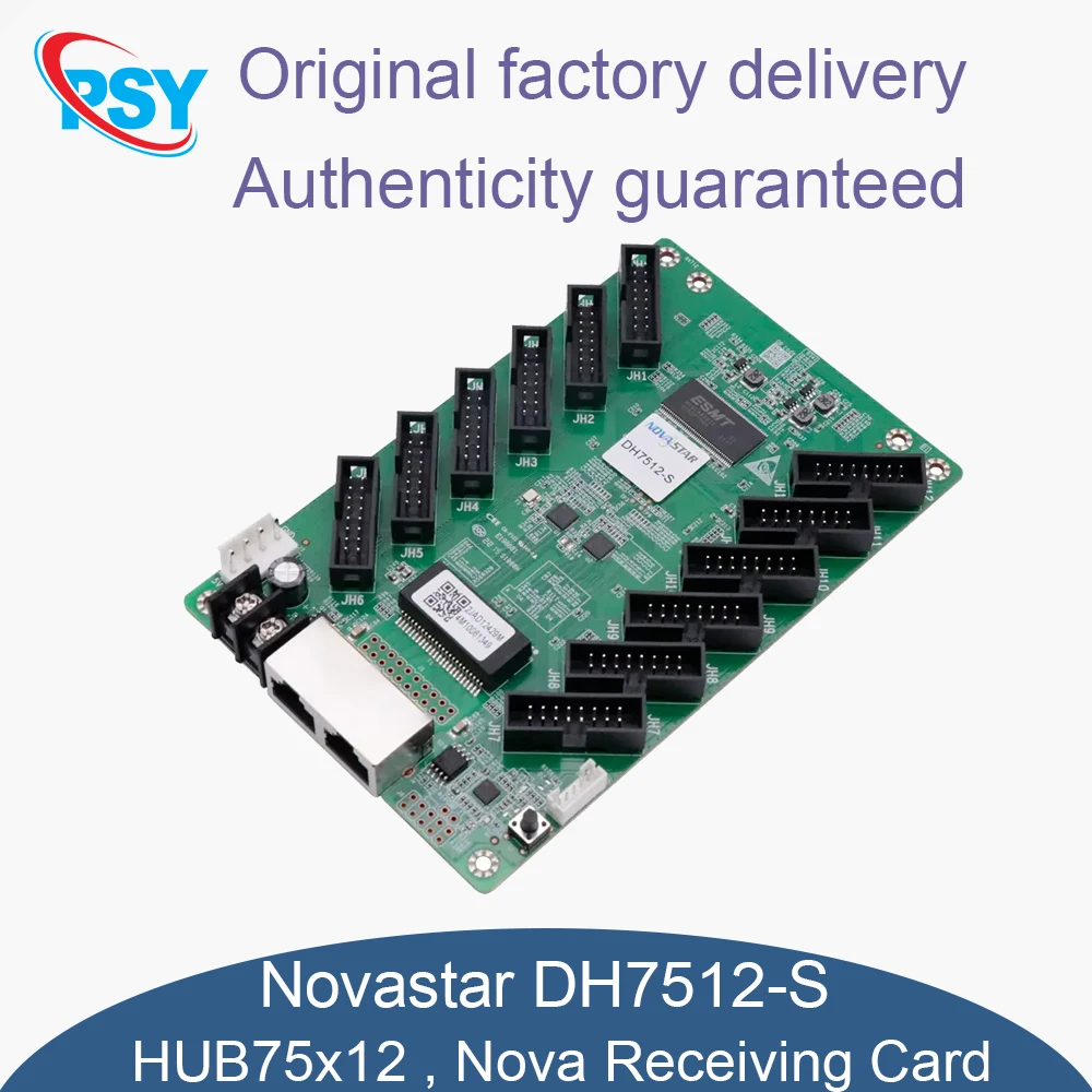 Novastar DH7512-S Full Color Module Receiver Card Signal Receiver Video Transmission Nova HUB75x12 Interface for LED Video Wall