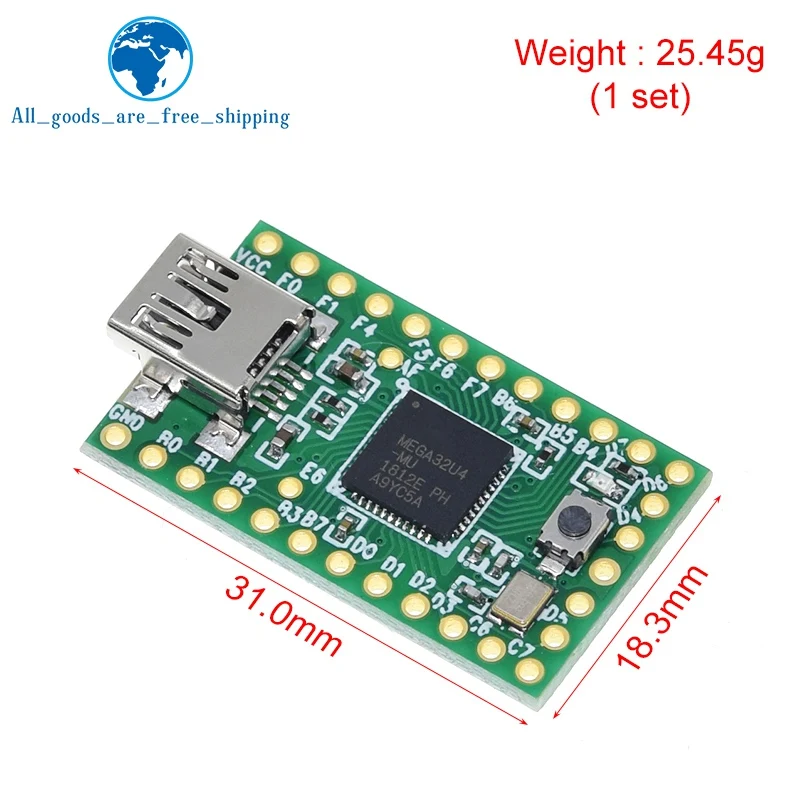 Imagem -06 - Tzt-usb 2.0 Teclado e Mouse Test para Arduino Avr Isp Experiment Board u Disk Mega32u4 Novo 2.0