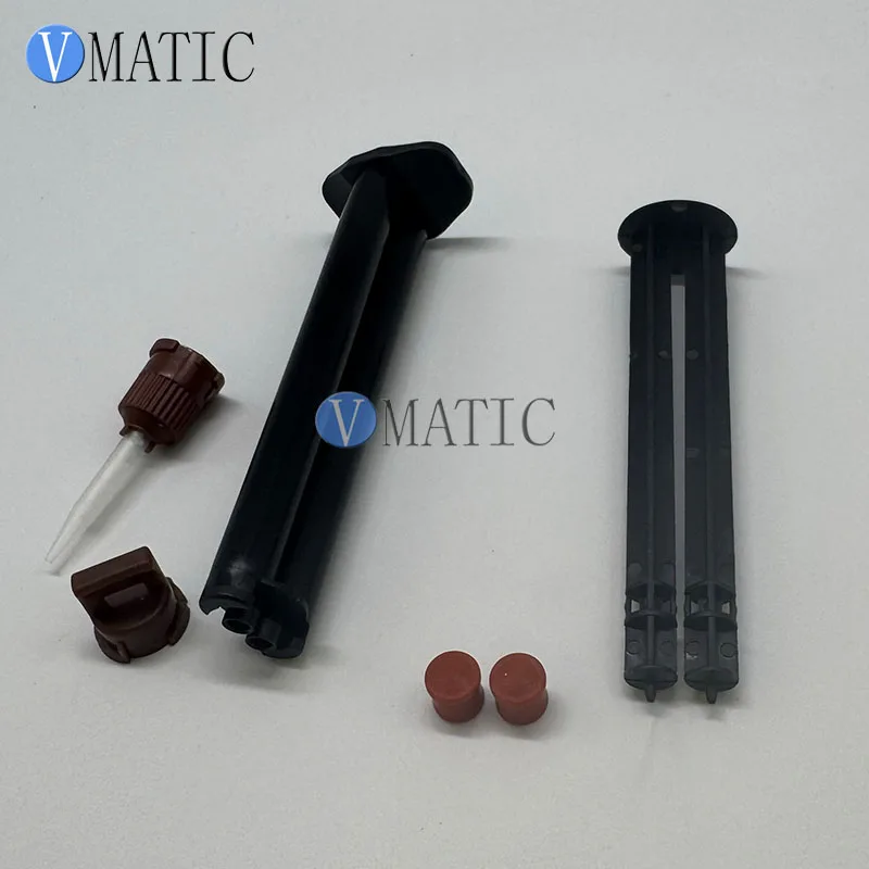 3ml Dual-Chamber AB Epoxy Dispenser | 5ml 1:1 Auto-Mixing Cartridge + Static Nozzle | Industrial-Grade Leakproof Kit | Free Ship