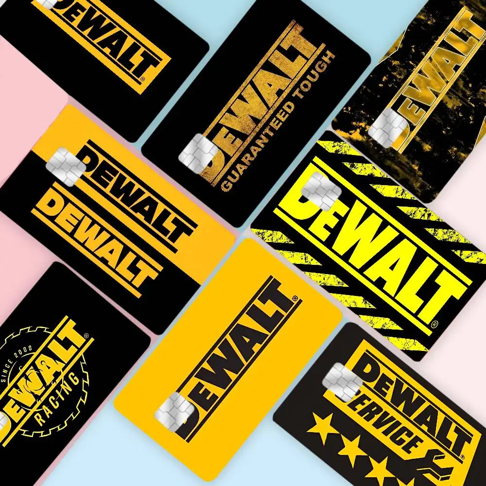 D-DeWalt Game Anime Sticker Film Skin Cover Case for Small Large No Chip Debit Credit Card Front Side