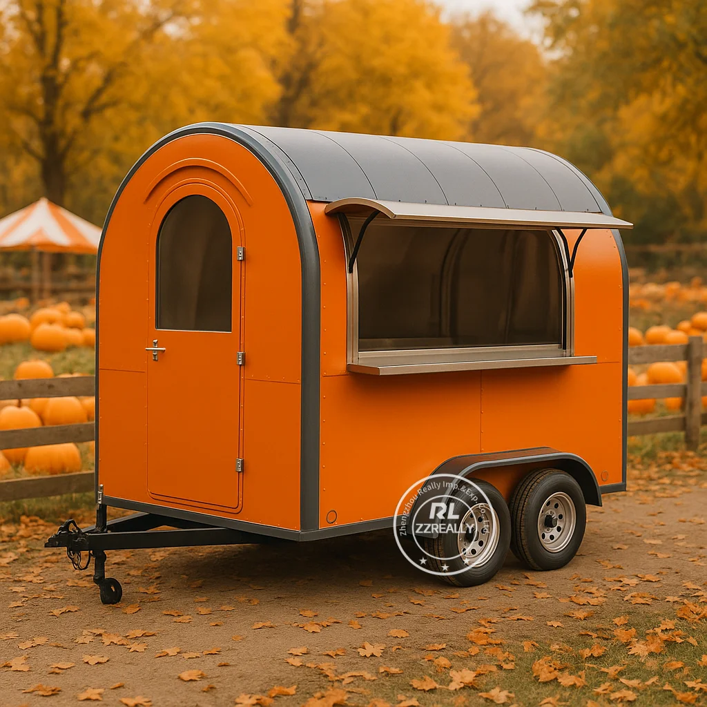 

Mobile Food Trucks Stainless Steel Europe Standard Food Truck Kitchen Catering Trailert Dog Snack Kiosk Food Cart