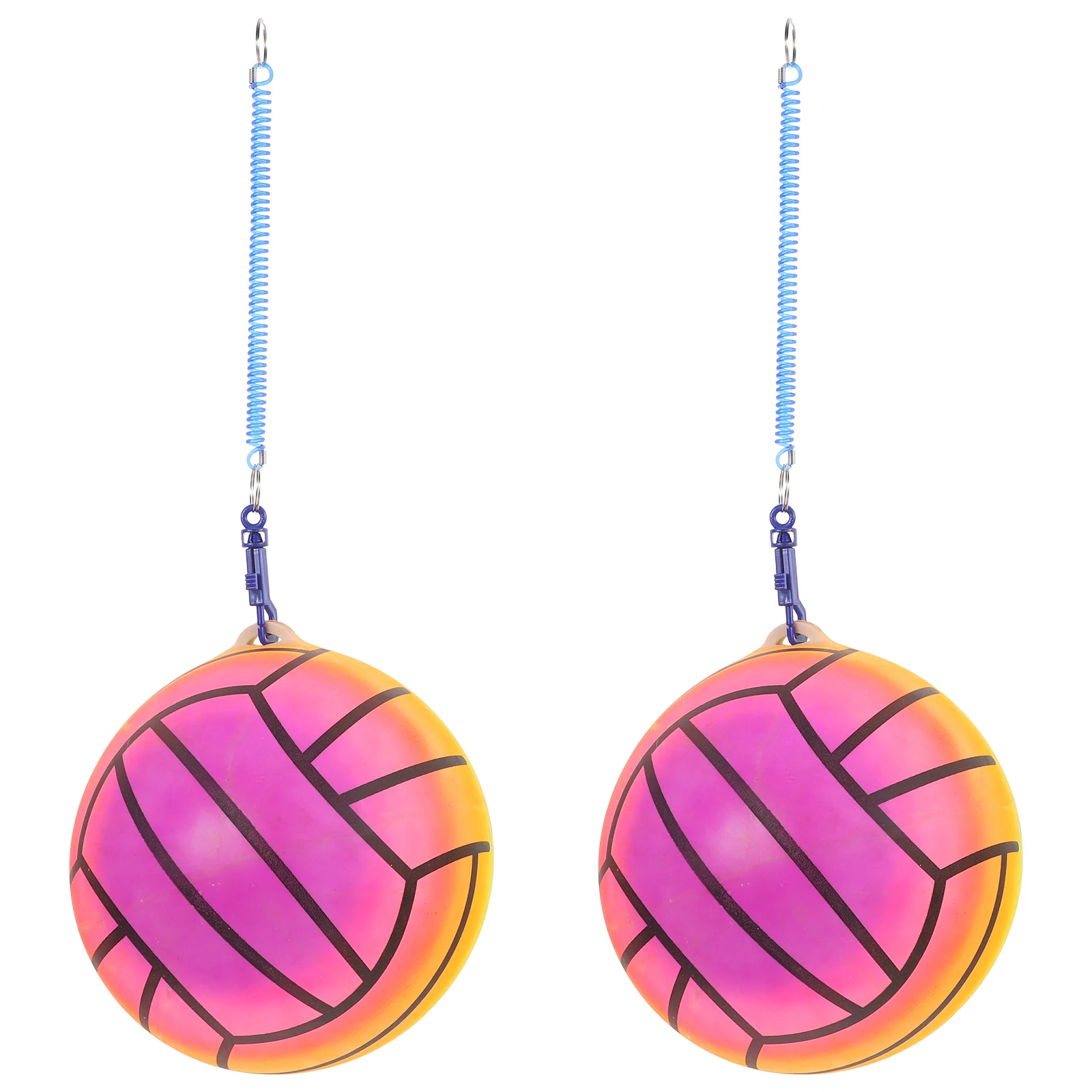 

2 Pcs Inflatable Volleyball outside Toys for Kids Soft Balls Football Equipment Bouncy Pvc Individual