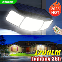 1200LM Solar Light for Outdoor Solar Lamp Sunlight Motion Sensor Light Remote Control Waterproof Garden Street Wall Yard Lamp