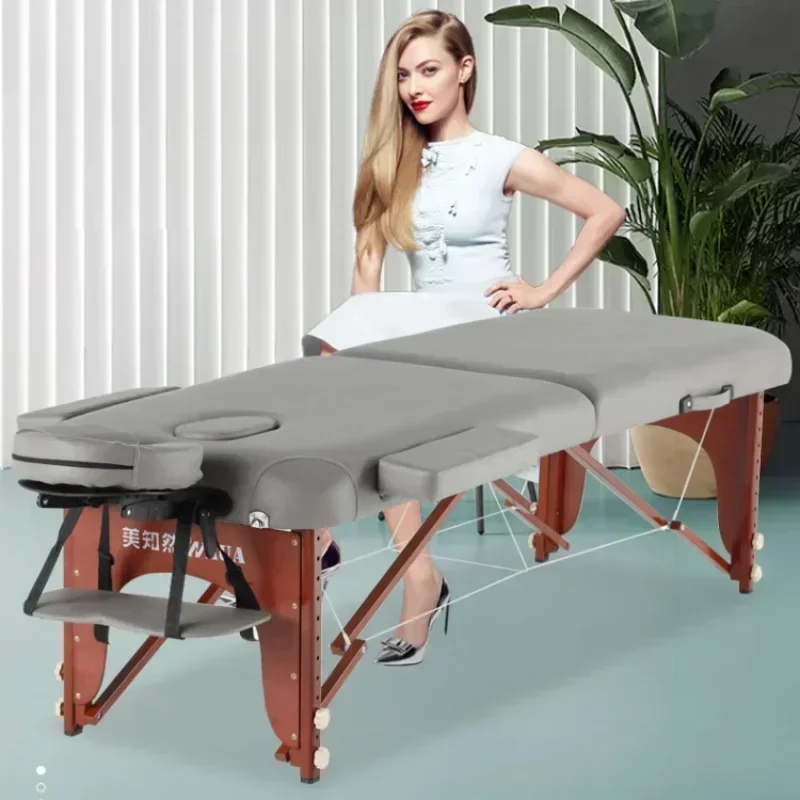 นวดแบบพกพา Stretchers Professional Stretcher หรูหราสบายสปาเตียงพับตารางความงาม Camas Y Muebles Beauty De