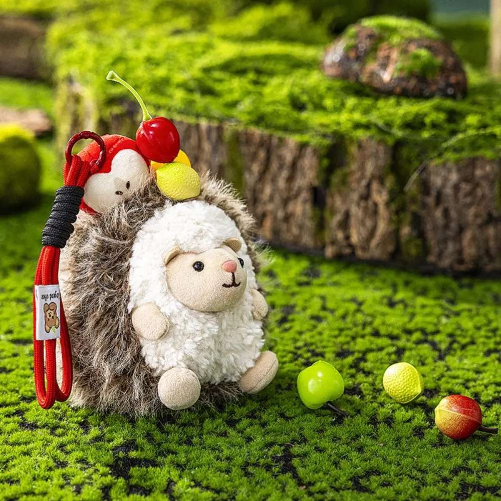 

Adorable Little Hedgehog Keychain Stuffed Doll Mini Hedgehog Little Hedgehog Pendant Soft Cute Hedgehog Keyring Bag Pendant