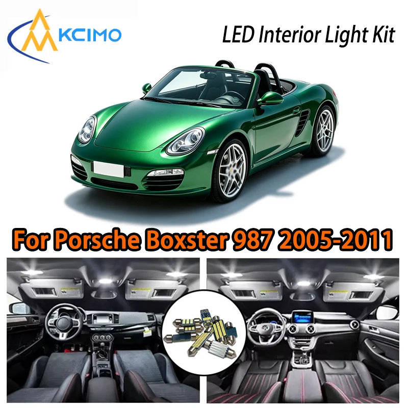 

Accessories LED Lights For Porsche Boxster 987 2005-2011 Interior, Two Colors Choice Interior Kit Decor