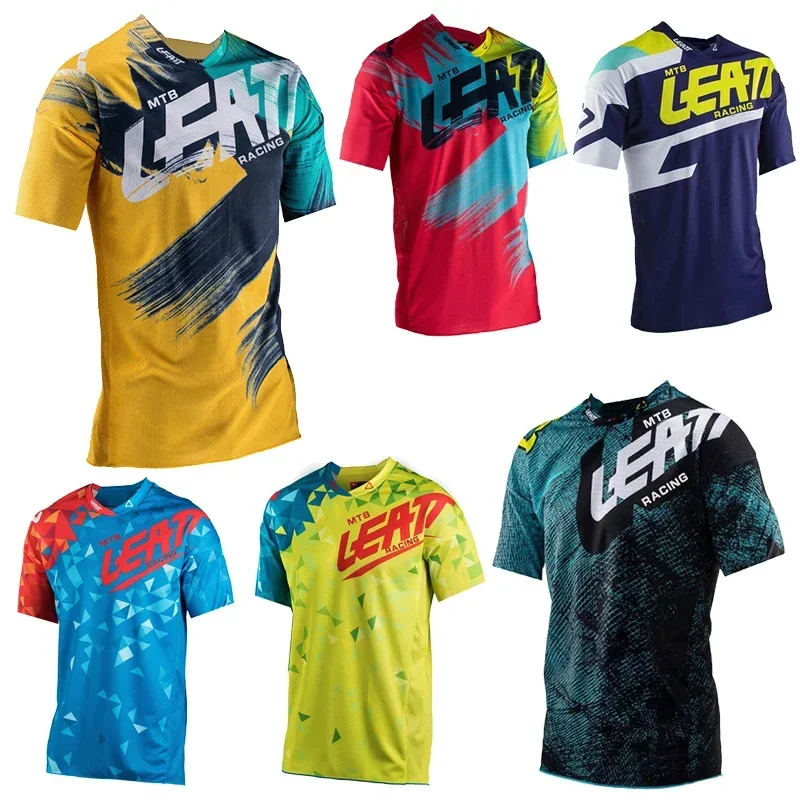 New Style 2024 Men T-shirt Short Sleeve Mountain Bike Jersey Shirt Motocross Oversized Clothing