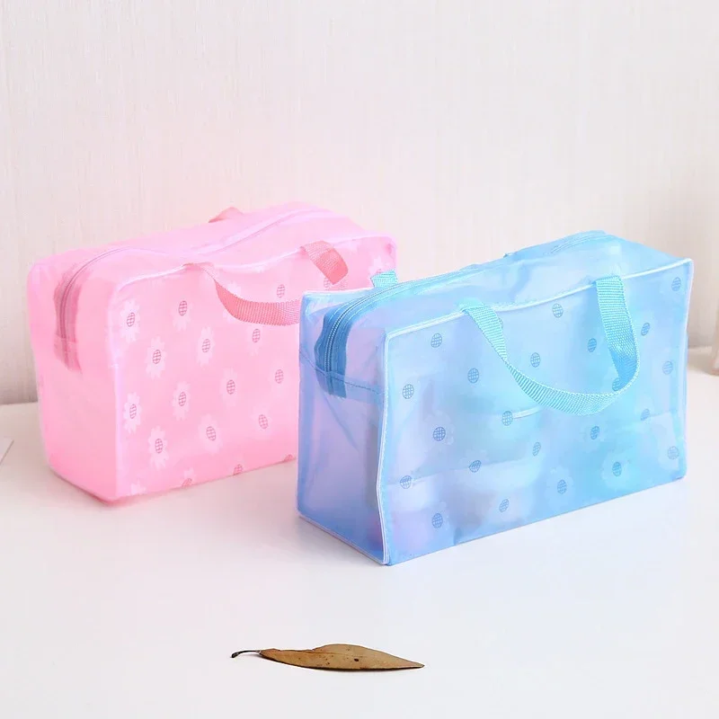 Portable Travel Wash Bag Bathroom Wash Bag Toothbrush Pouch Organizer Storage Bag Creative Translucent Waterproof Cosmetic Bag