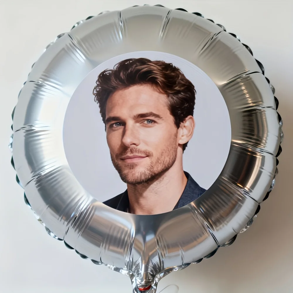Personalized Personalized Rose Gold Photo Foil Balloon Custom Face Round Sticker Birthday Wedding Baby Shower Party Decoration Gift - Aliexpress Deal