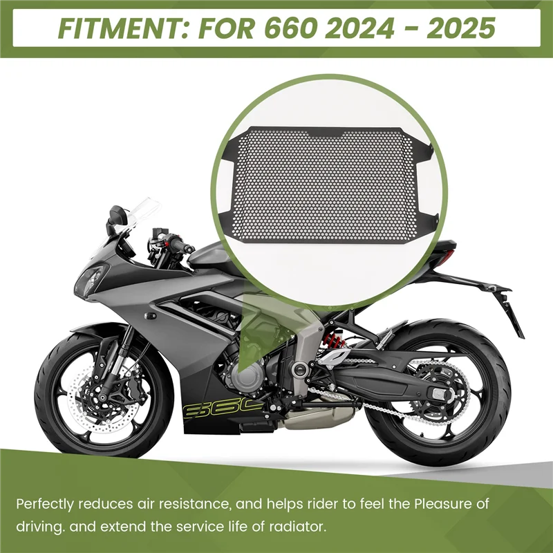 

AUTO Motorcycle Radiator Guard Tank Grille Shield For Daytona 660 2024-2025 Daytona660 Engine Cooler Protector Mesh Cover