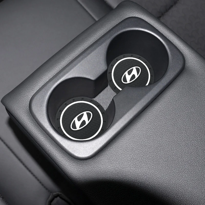 2 قطعة الوقايات البلاستيكية للسيارة فتحات كوب الماء سجادة ضد الإنزلاق وسادة لشركة هيونداي BMW أودي ميني كيا VW فورد مازدا لكزس اكسسوارات