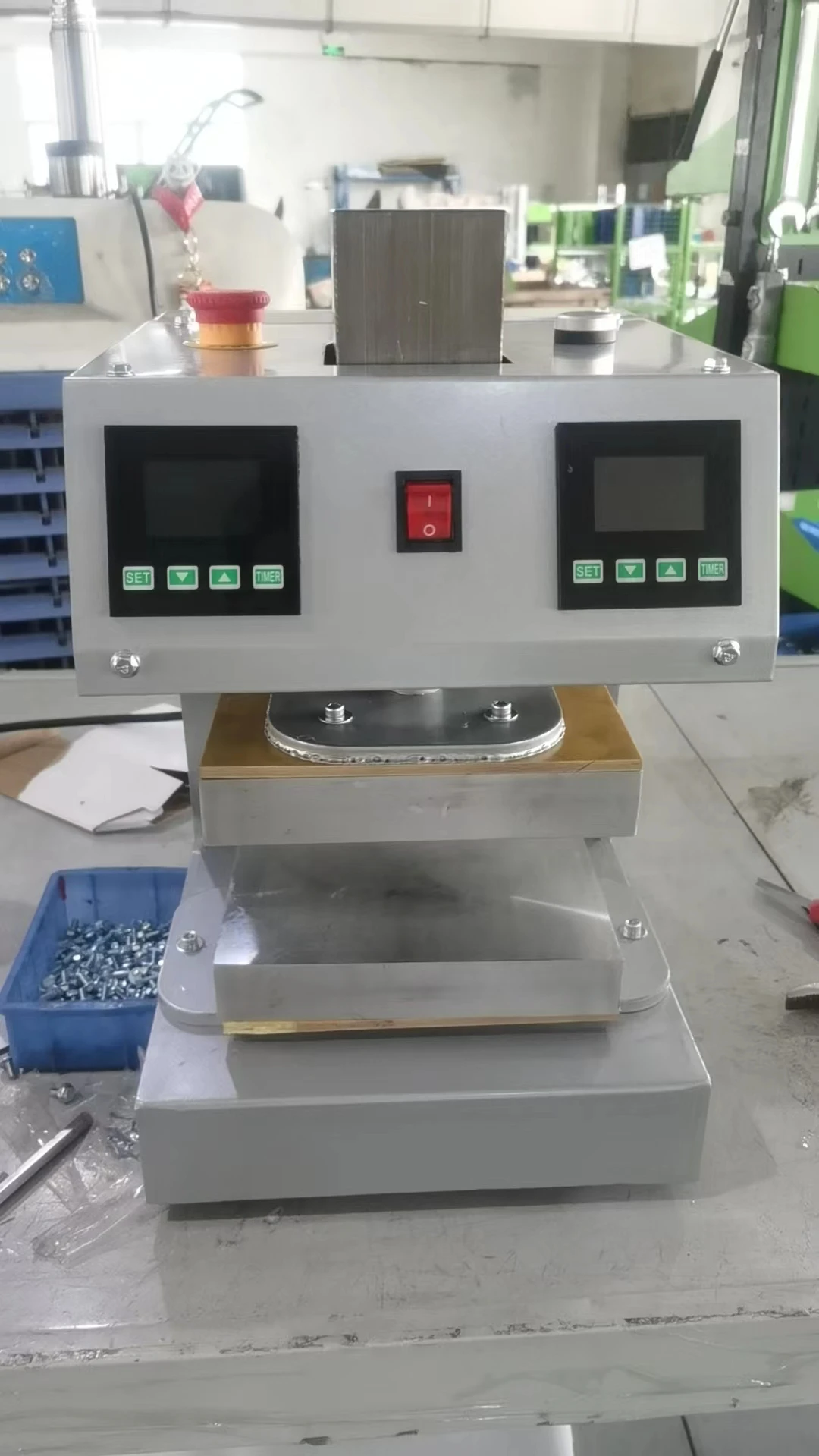 Electric Fully Automatic Upper and Lower Dual Heating Heat Press Machine 10 Ton High Pressure No Air Compressor Required