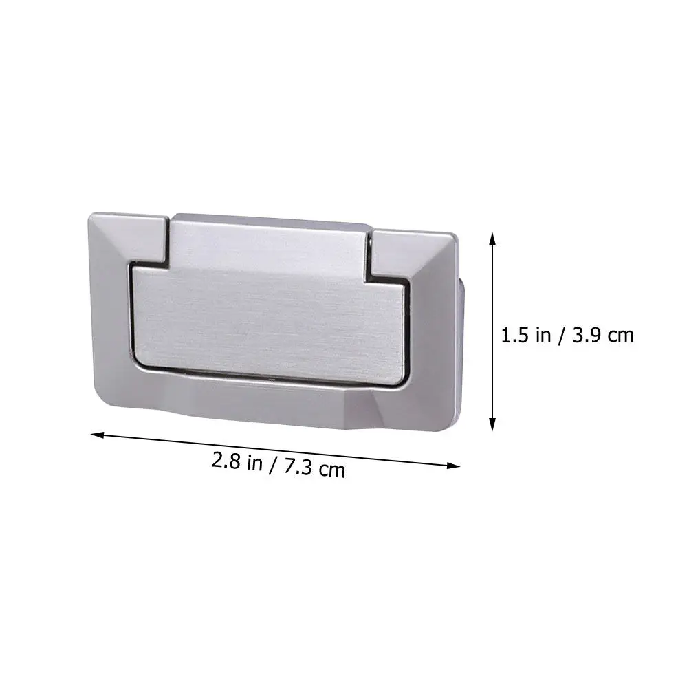 Recessed Door Handle for Cabinets, Drawers, Closets – Flush-Mounted Flat Pull with Smooth Sturdy Surface