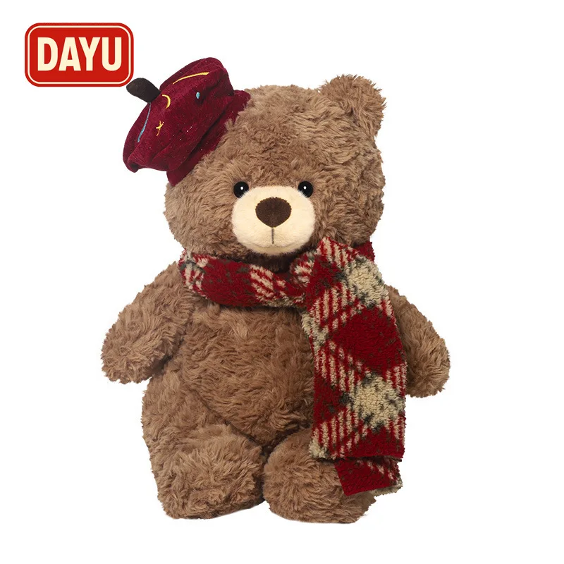 2025 عيد الميلاد نينا الدب ألعاب من نسيج مخملي 33 سنتيمتر Kawaii سانتا تيدي فتاة عناق وسادة النوم هدية عيد ميلاد للفتيات #6