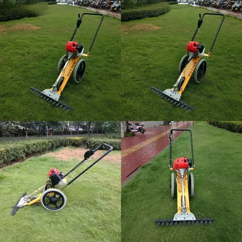 

[2026] 4-Stroke oline Hand-Push Lawn Mower Grass For Land Reclamation Garden Orchard Multi-Purpose Agricultural Brush