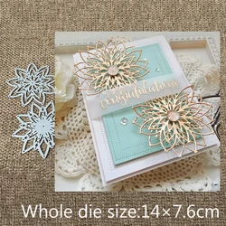 XLDesign Craft Metal Cutting Dies cut die 2pcs flower decoration Scrapbooking Album Paper Card Craft Embossing Die Cuts